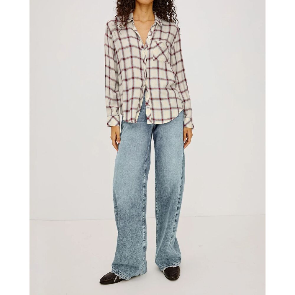 Rails Hunter White Scarlet Plaid Button Down Shirt Small